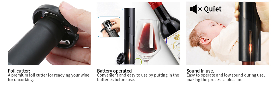 Foil cutter Battery operated Low Sound