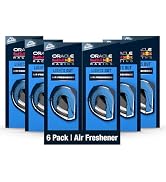 Armor All Podium Series Hanging Car Air Freshener, Logo Helmet, Lights Out Scent (Pack of 6)