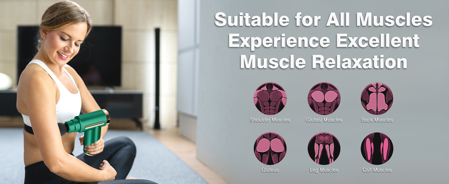 Massage Gun Deep Tissue Back Massage for Athletes for Pain Relief Percussion Massage 4 Massage Head