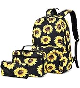 Imyth Backpack for Teen Girls, Boys, Lightweight Water Resistant Bookbag 3 in 1 with Lunch Box Pe...