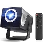 MAR IRIS Projector with WiFi and Bluetooth,Portable Projector 4K uhd Support,Android14,1080P and ...