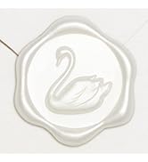 UNIQOOO Wax Seal Stickers - 3D Vintage Swan Wedding Invitation Envelope Seal Stickers, 50 Pcs Sel...