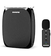 ZOWEETEK Voice Amplifier with Wireless Lavalier Lapel Microphone for Teachers,2025 New Personal M...