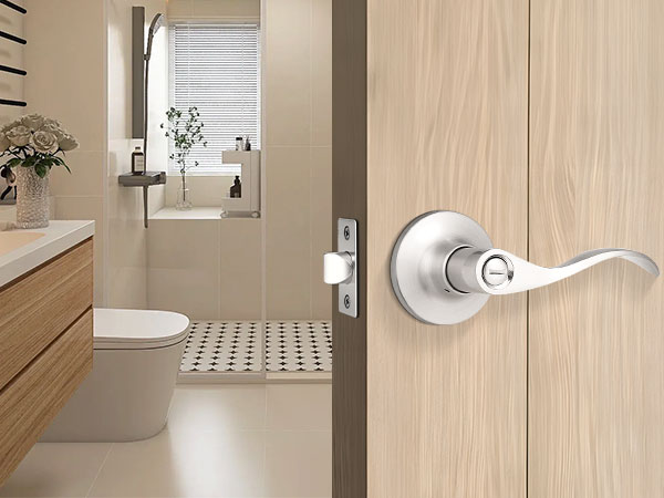bathroom door handles with lock bed bath door levers with push button silver interior door handles