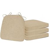 ELFJOY Chair Cushions for Dining Chairs Kitchen Chair Cushions U Shape Non Slip Chair Pads Set of...