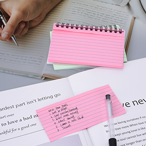 Index Cards with Ring