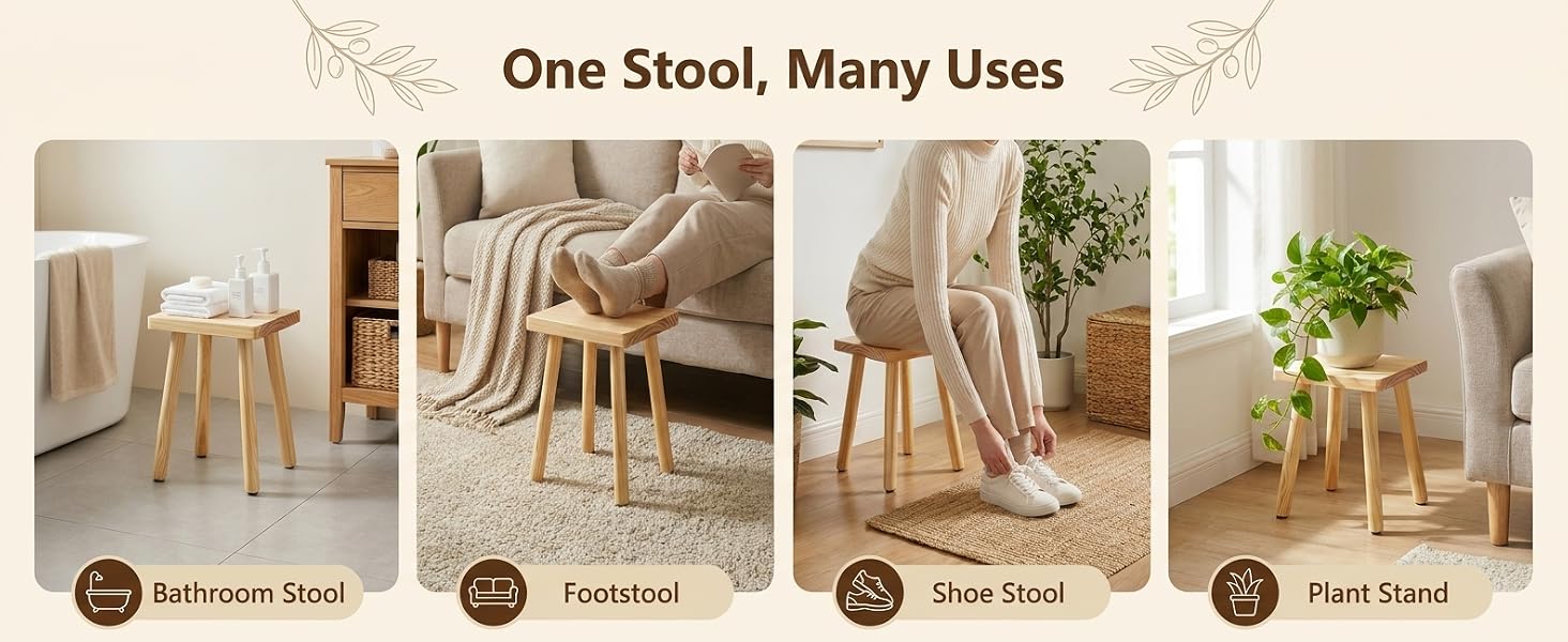 wooden step stool
