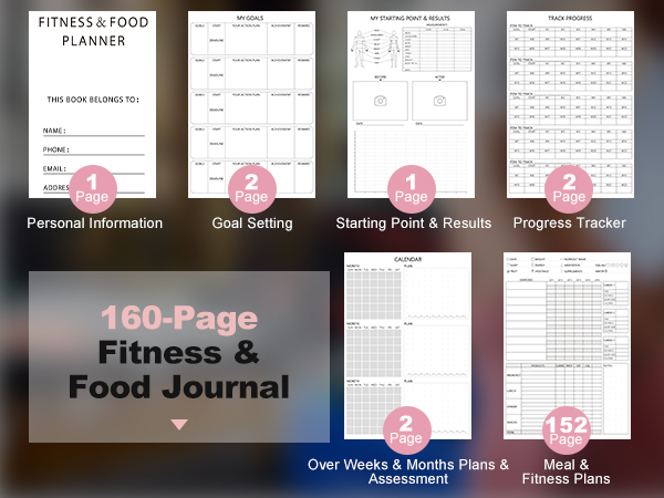 Fitness Journal Workout Planner for Women & Men