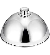HAOHIZE Stainless Steel Basting Cover, Stainless Steel Cloche Food Cover Dome Serving Plate Dish ...