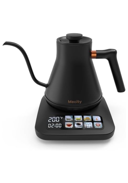 Mecity Electric Kettle 6 Presets Temperature Control Touchscreen Kettle | No plastic touches your...