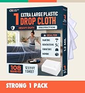 Caelum Star Strong 1.2 mil plastic drop cloth, 1 pack.