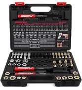 Thread Repair Thread Chaser Tool Set - 49PCS Thread Cleaner Rethreading Master Kit Metric SAE Bol...