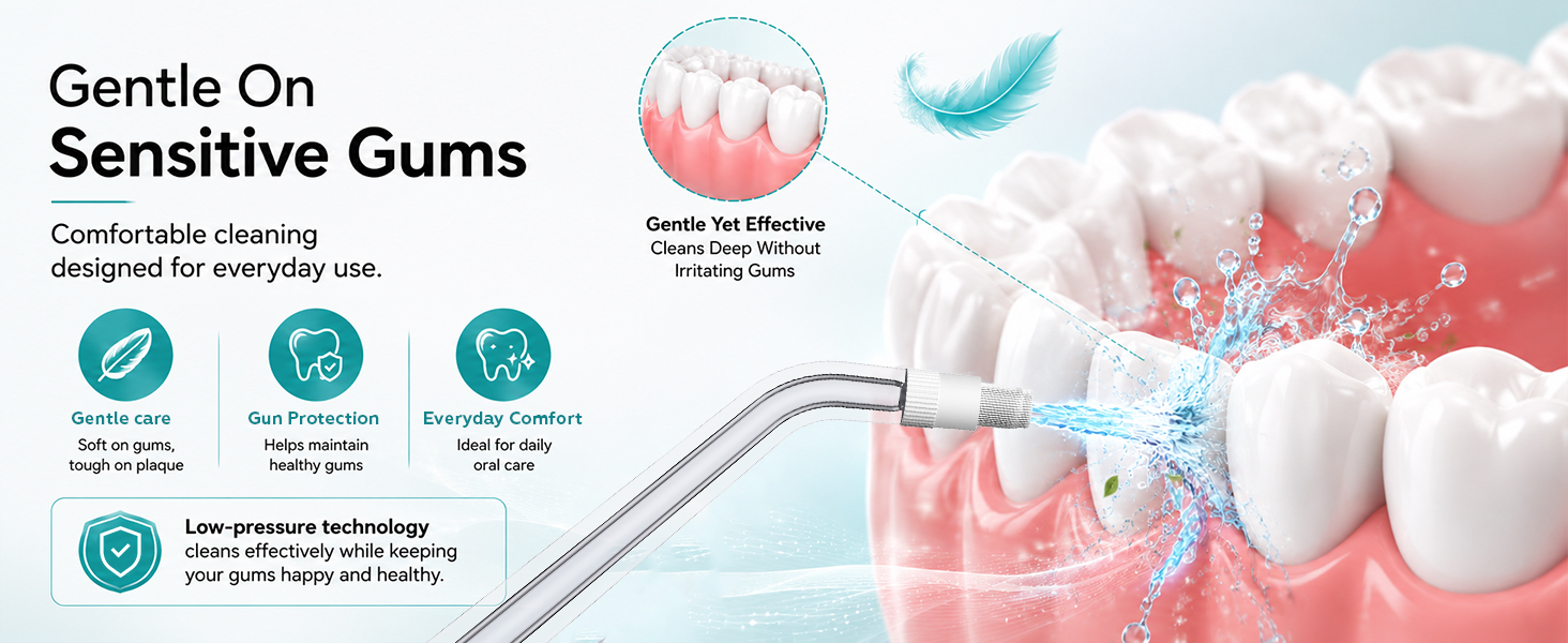 SimpliCare F5052 cordless water flosser for daily oral care and deep cleaning