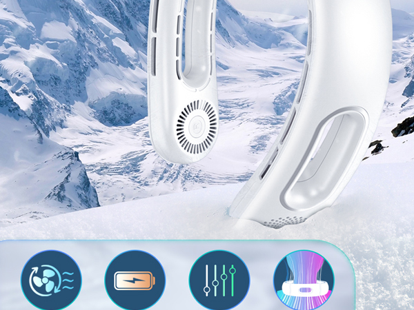 Premium A+ Full Image 2 Portable Neck Fan Mobile