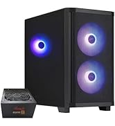Rosewill FBM-X3 Micro ATX Mid Tower Case - Tempered Glass Side Panel, High Airflow, 3X PWM ARGB F...