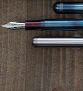 Kaweco SUPRA Fountain Pen Fireblue Stainless Steel Exclusive Fountain Pen for Ink Cartridges Incl...