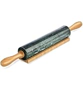 Koville Marble Rolling Pin, Non-Stick Stone Dough Roller, Rolling Pin for Baking,Pasta, Dumpling,...