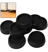 Evelots 8 Pack Rubber Anti Vibration Pads-Shock Support for Washer/Dryer, Universal Fit-Dampens N...