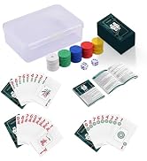 HomeyVenture Mahjong Set Card Game, Mahjong Card, Waterproof Gift Poker Game Mahjong Tile Set, ??