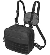 Tactical Chest Rig Bag of Laser Cut Design, Molle Chest Pouch Utility Recon Kit Bag Tactical Ches...