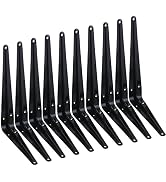 HEART ART 10 Pack Shelf Bracket 10 Inch ,Heavy Duty Shelf Brackets,Floating Shelf Bracket L Brack...