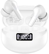 Fhumsh Wireless Earbuds Bluetooth 5.4 HiFi Stereo Headphones with Noise Cancelling Mic, 50H Playb...