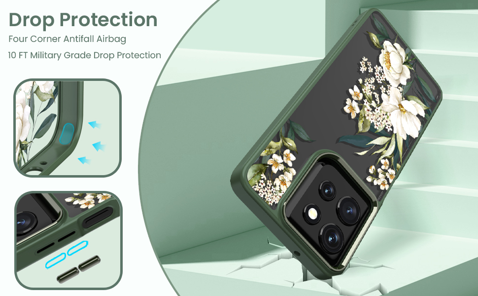 10 FT Military Grade Drop Protection,shock absorption