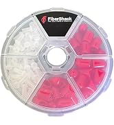Fibershack - Dust Cap Kit for Fiber Optic Cables, End Faces and Devices. Contains 200 2.5mm Clear...