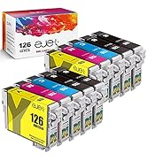 ejet Remanufactured t126 ink cartridges 10 Pack Replacement for Epson 126 Ink T126 for Workforce ...