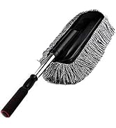 Bargain Crusader Removable Telescopic Car Wax Drag Nano Fiber Car Wash Brush Car Dusting Tool Car...