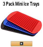 3 Pack mini ice cube trays