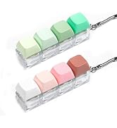 Keyboard Fidget Toy - 2Pcs Fidget Keyboard Keychain Keyboard Clicker Fidget Toy Stress Relief Key...