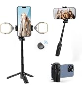 ULANZI JJ02 Selfie Stick Tripod, Extendable Grip Phone Tripod with Detachable Remote Pocket Size,...