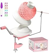 MIAOKE Yarn Ball Winder Smooth Hand Crank, Convenient with 12 Marking Pin and Scissors Easy Insta...