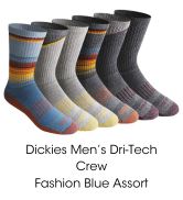 Dickies Men's Dri-Tech Crew Fashion Blue Assort