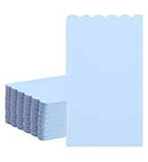HEIPINIUYE 50 Pcs Light Blue Scalloped Dinner Napkins 2-ply Blue Scalloped Paper Bathroom Napkins...