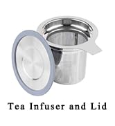 Vaincre Extra Fine Mesh Tea Infuser/ Strainer for Loose Tea, Stainless Steel Tea Steeper/ Diffuse...