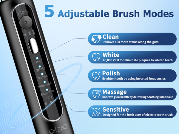 toothbrush and water flosser combo