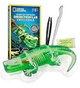 National Geographic Crocodile Dissection Kit – Glow in the Dark Crocodile Anatomy Lab with 16 Bon...