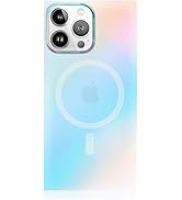 Flaunt Square Protective Case - Compatible with iPhone 15 Pro Max - Compatible with MagSafe & Wir...