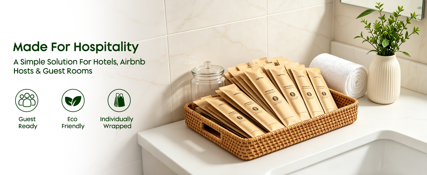 Bamboo Toothbrushes Kit Bulk
