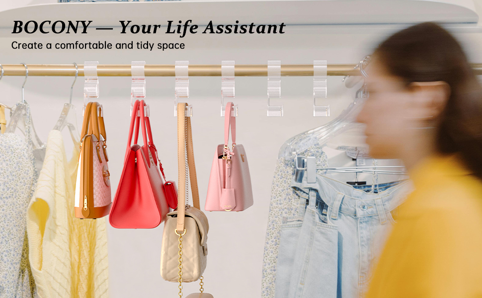 Purse Organizer for Closet