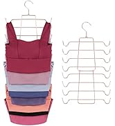 ZEDODIER Tank Tops Hangers, Bra Hanger 2 Pack Metal Space Saving Hanger Closet Organizer for Tank...