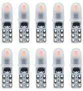 Pniwuno 10 PCS T5 74 73 37 2721 LED Bulbs, 12V 3014 2SMD Car Dashboard Lights, Car Atmosphere Lig...