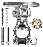 SELEWARE Silent Bearing Swivel Swing Hanger Stainless Steel Swing Hook Ceiling Mount Swing Bracke...