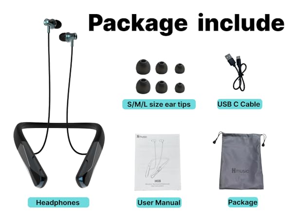 wireless earbuds bluetooth 5.4 neckband bluetooth earbuds ipx5 waterproof bluetooth earbuds