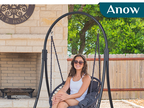 anow hammock chair with stand