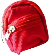 1Pc Red Mini Doll Backpack School Bag Model Dollhouse School Accessory for 1/6 Scale Dollhouse Do...