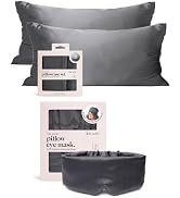 Kitsch Satin Sleep Mask - Eye Mask for Sleep, Sleeping Masks for Women and Men & Satin Pillowcase...