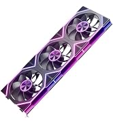 upHere UA02 120mm Reverse Case Fan with Infinity Mirror,Modular Build,Daisy Chain ARGB PC Fans & ...